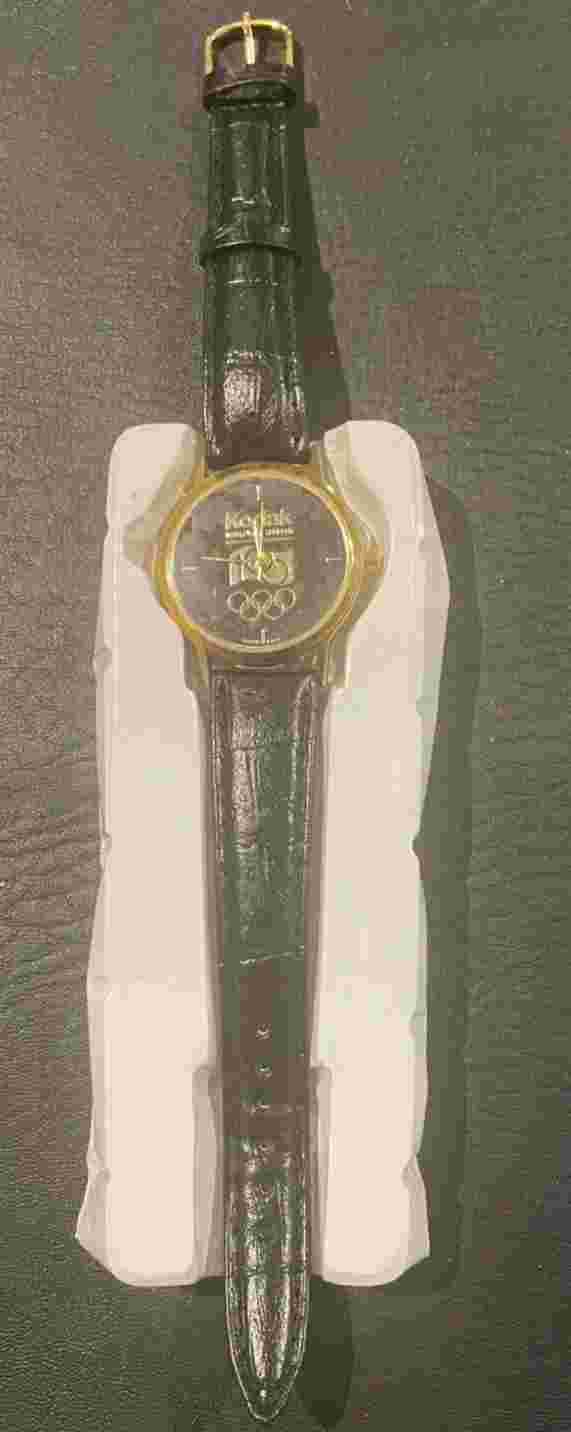 Kodak Watch Official Sponsor 1996 Olympics Gold Face NIB