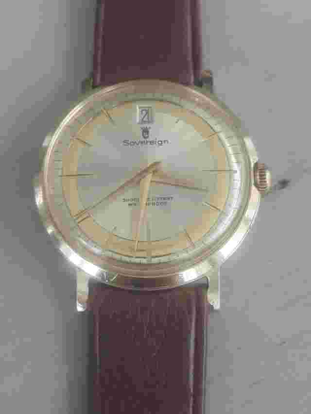 Vintage Sovereign Shock Resistant Waterproof Wind Up Watch