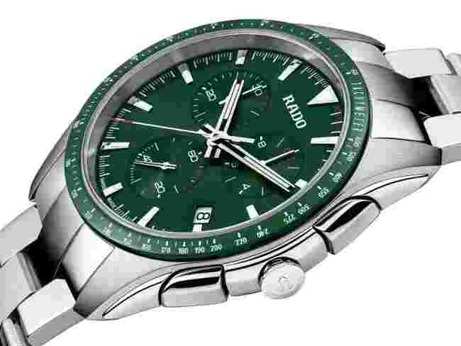 Rado HyperChrome Chronograph ST Steel Green Dial Men's Watch R32259313