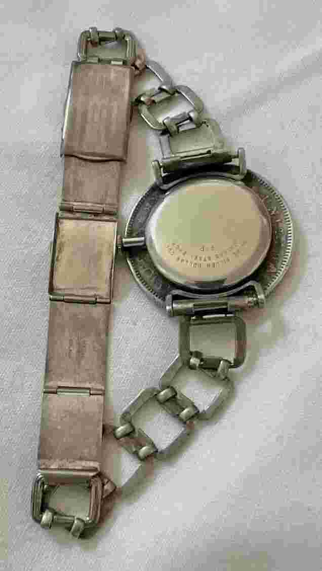Vintage Morgan Dollar Watch Le Jour With A Vintage Sterling Silver Bracelet