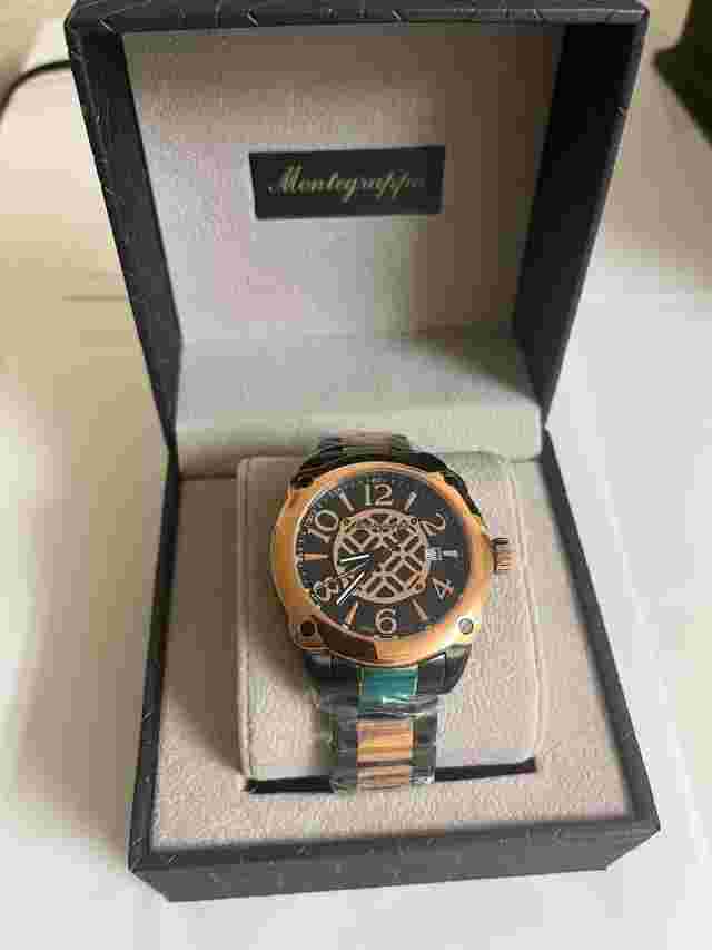 Men's  Montegrappa Filigree Swiss Made two-tone stainless steel Watch