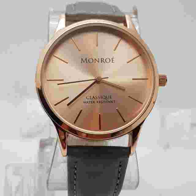 Monroe By Maestro Quartz Analog Watch Water Resistant Fast Shipping NEW BATTERY
