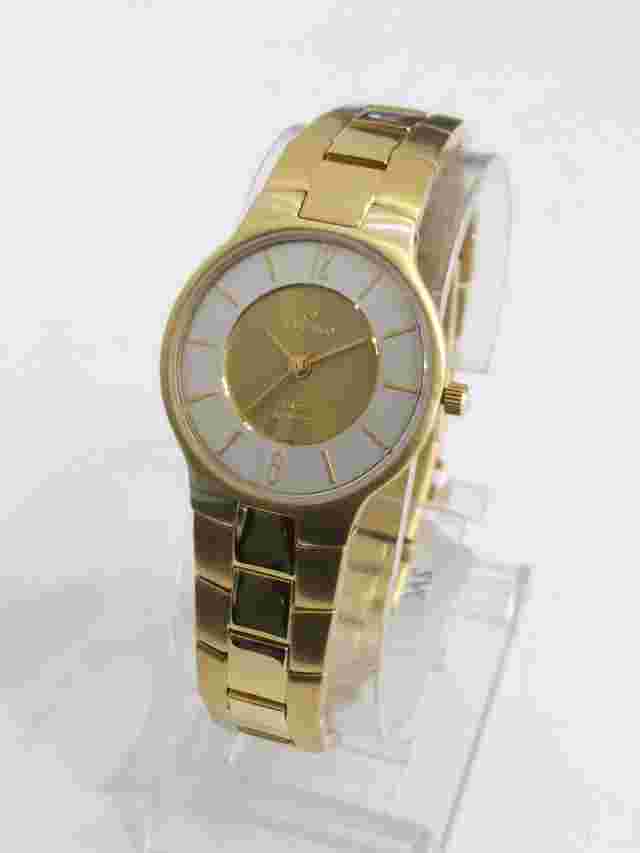 Sartego Seville quartz sapphire 50 meter Gold tone women's watch SVQ662