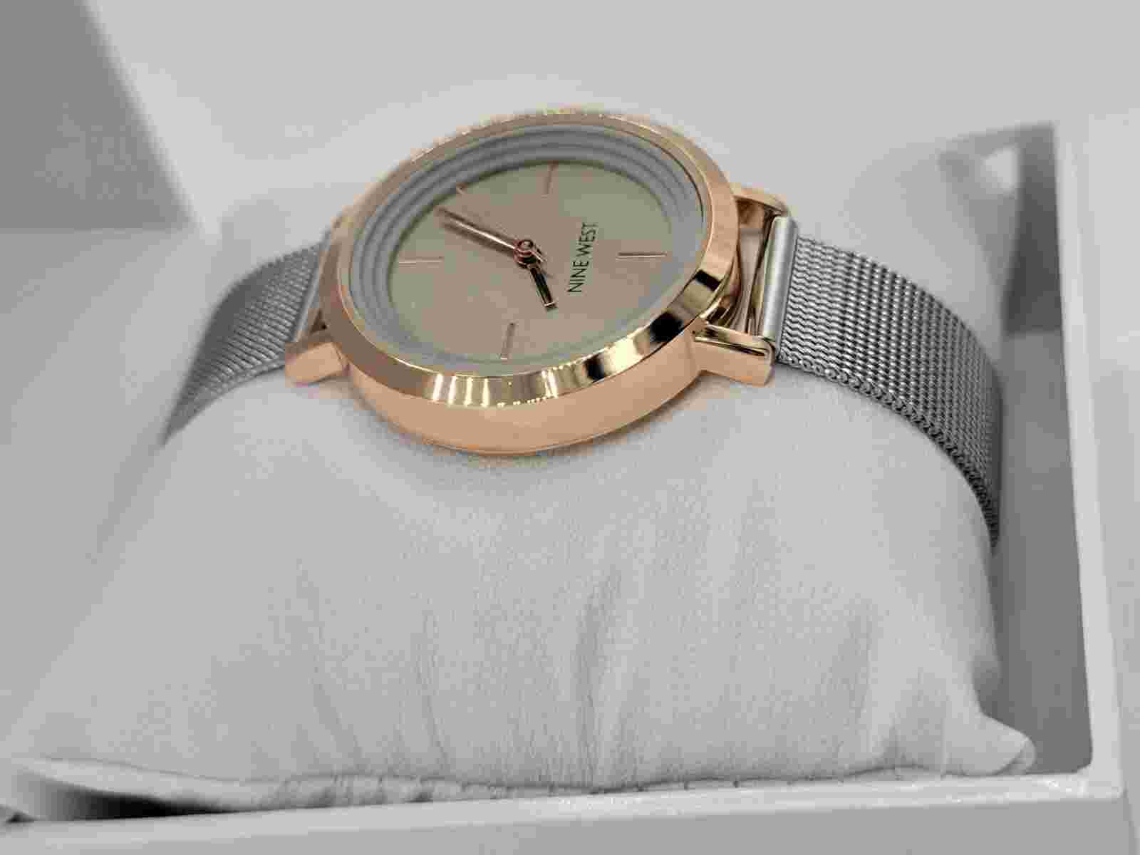 Nine West Mesh Bracelet Watch