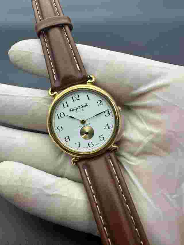 Iconic Philip Watch ECHO Antique Sub-Second Wristwatch Swiss 80s Original & Rare