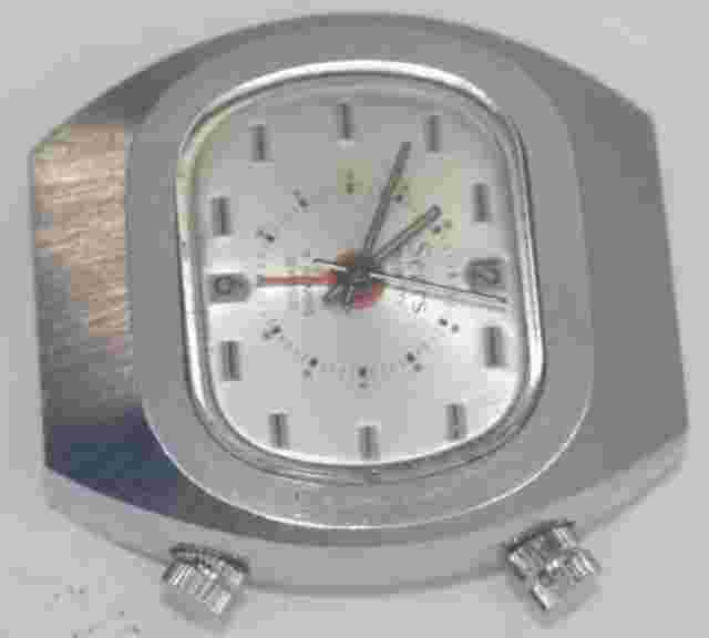 SUPER RARE'' Sears Alarm Watch 38mm x 42mm Alarm works Balance wheel bad ''AS IS