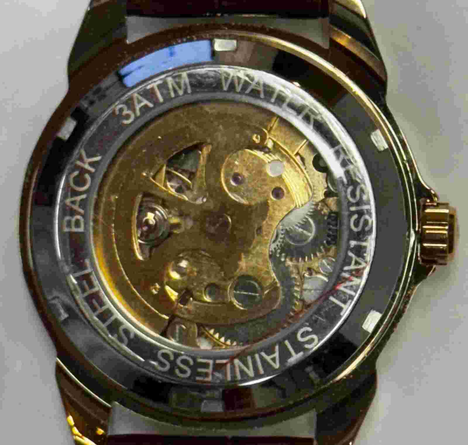 Automatic Mechanical Hollow Self-winding Luxury Fashion Men's Waterproof
