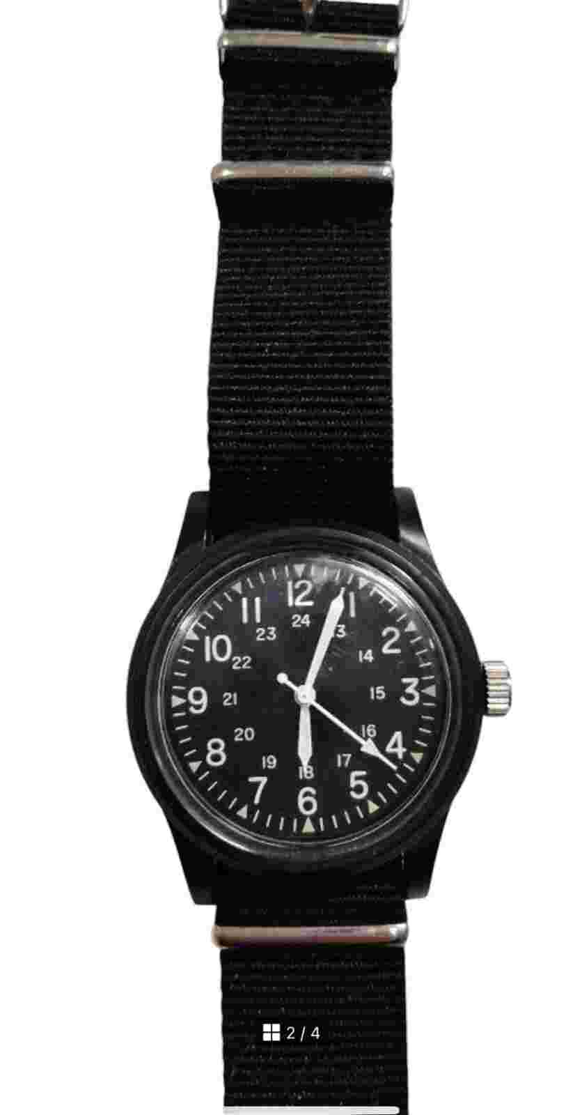Daiso Japan Mili Watch  MILI-WATCH Black Military Style NEW from Japan