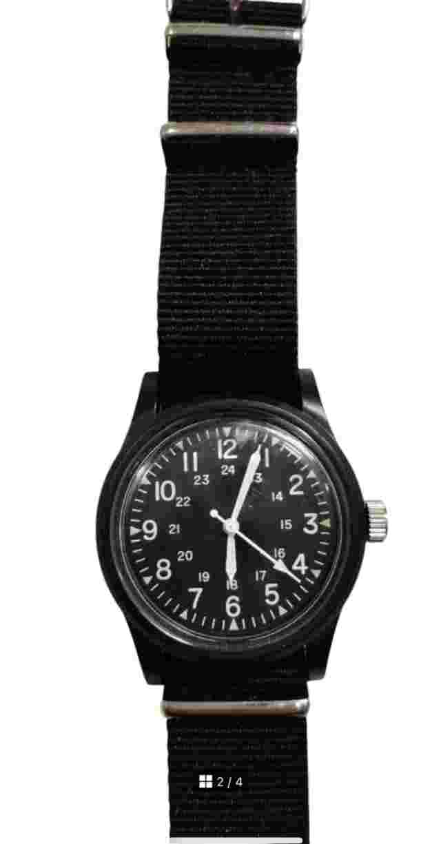 Daiso Japan Mili Watch  MILI-WATCH Black Military Style NEW from Japan