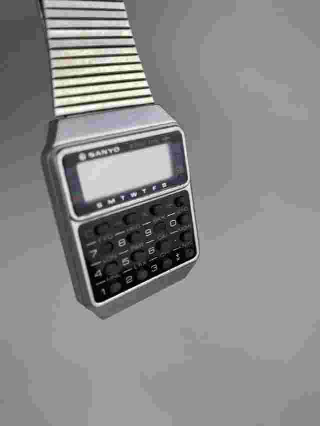 Vintage Sanyo calculator watch World Time Not Casio Rare