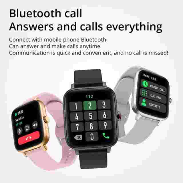 Reloj Inteligente de Hombre Mujer Deportivo Relojes Inteligentes con Camara 5G