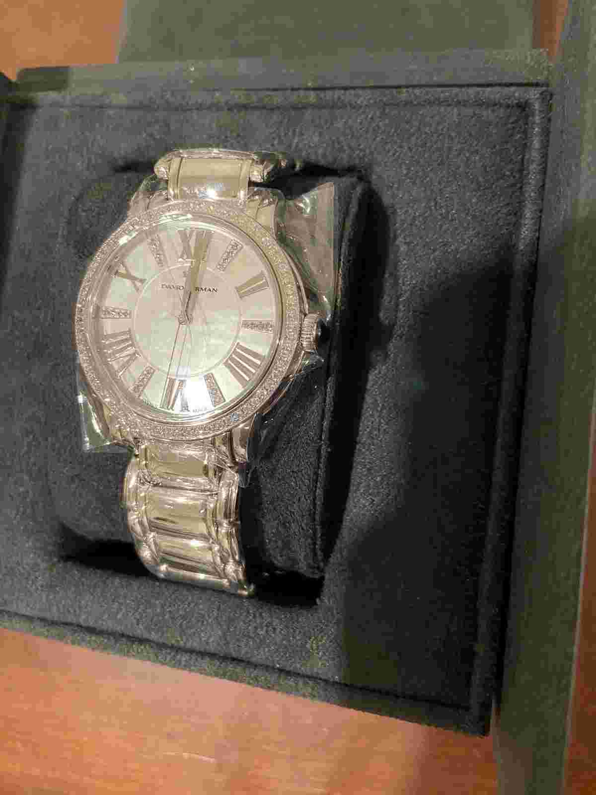 David Yurman Classic 38mm Watch With Diamonds, Mother Of Pearl