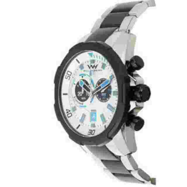 NEW Weil & Harburg 14076 Men's Byron Collection Stainless Steel White Dial Watch
