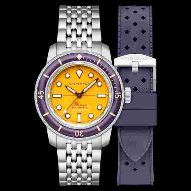 Spinnaker Fleuss 40 Automatic 145TH Limited Edition Mustard Yellow Watch
