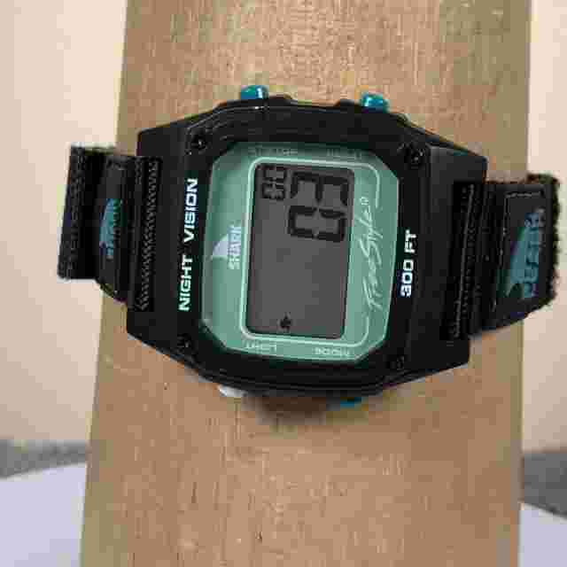 Freestyle Shark Men FS101088 Classic Black Nylon Quartz Digital Watch 8 1/4"