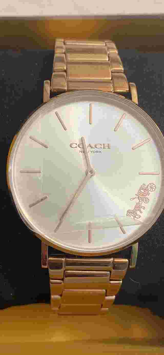coach watch women rose gold