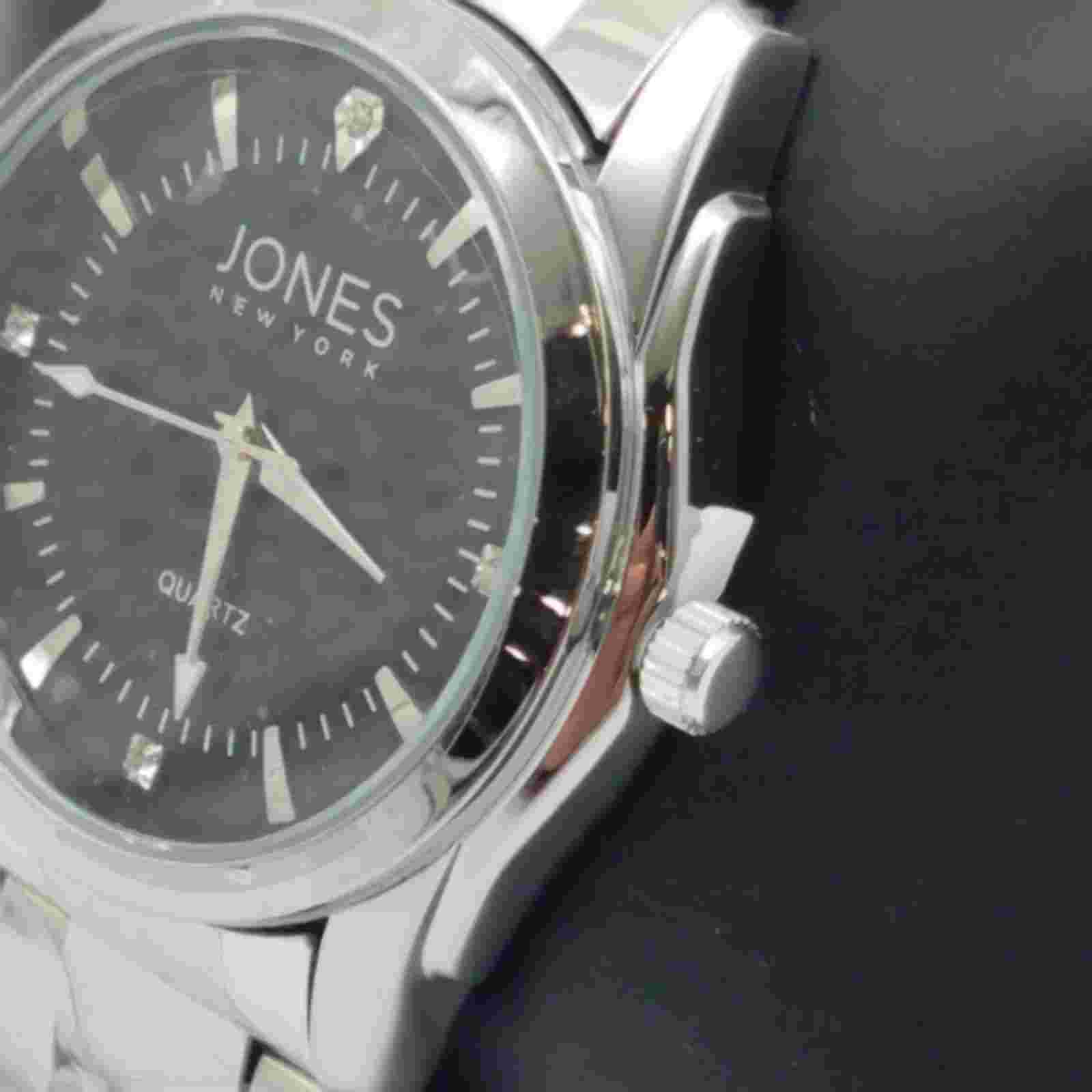 42 mm 3 ATN WR Men's JONES Black Dial Stainless Steel Watch