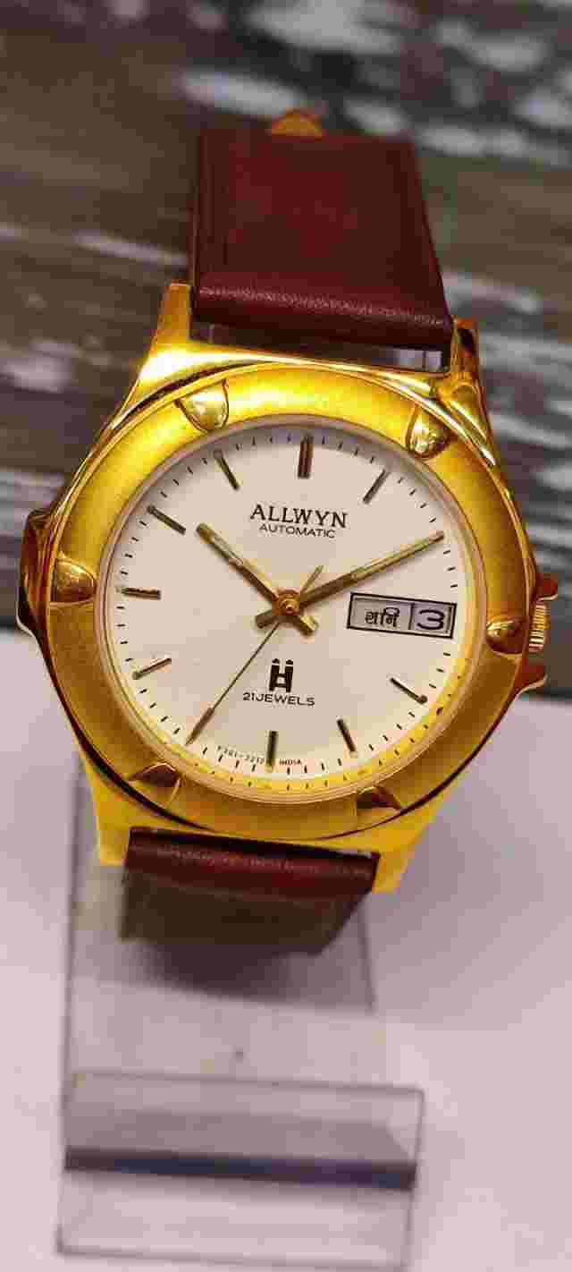 Authentic Allwyn Automatic 21 Jewels 6319 Cal Y381-8460 Men's NOS OLD STOCK