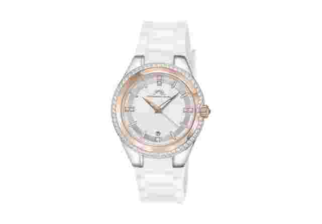 NEW Porsamo Bleu Women’s Guilia Luxury Interchangeable White Band 37mm Watch