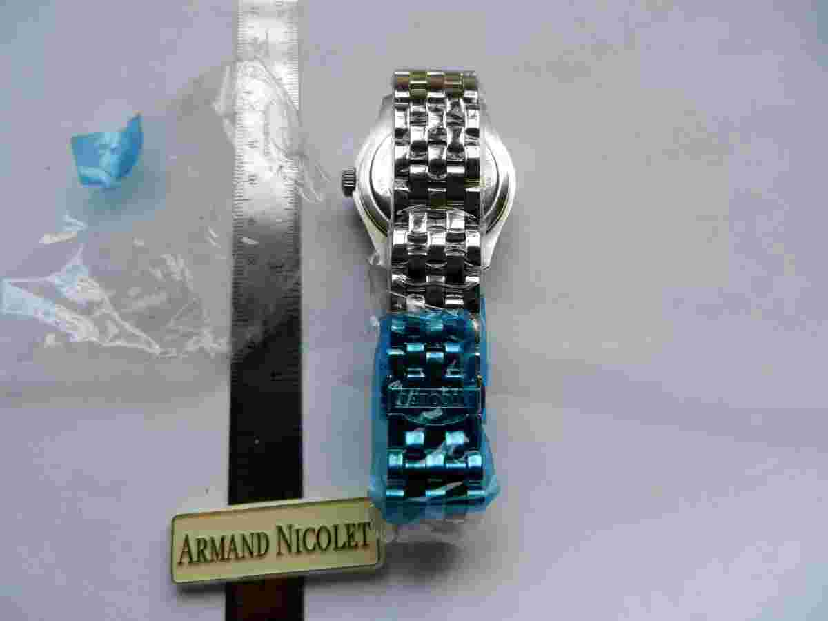 Armand Nicolet Moonphase Triple Date Bracelet Automatic Boxes Papers Brand New