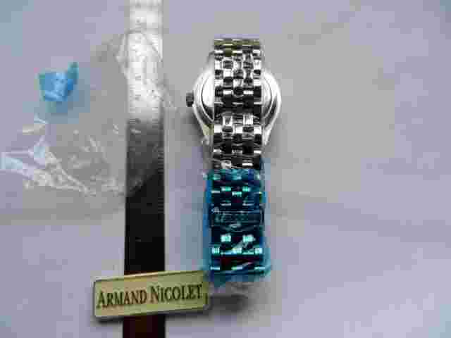 Armand Nicolet Moonphase Triple Date Bracelet Automatic Boxes Papers Brand New