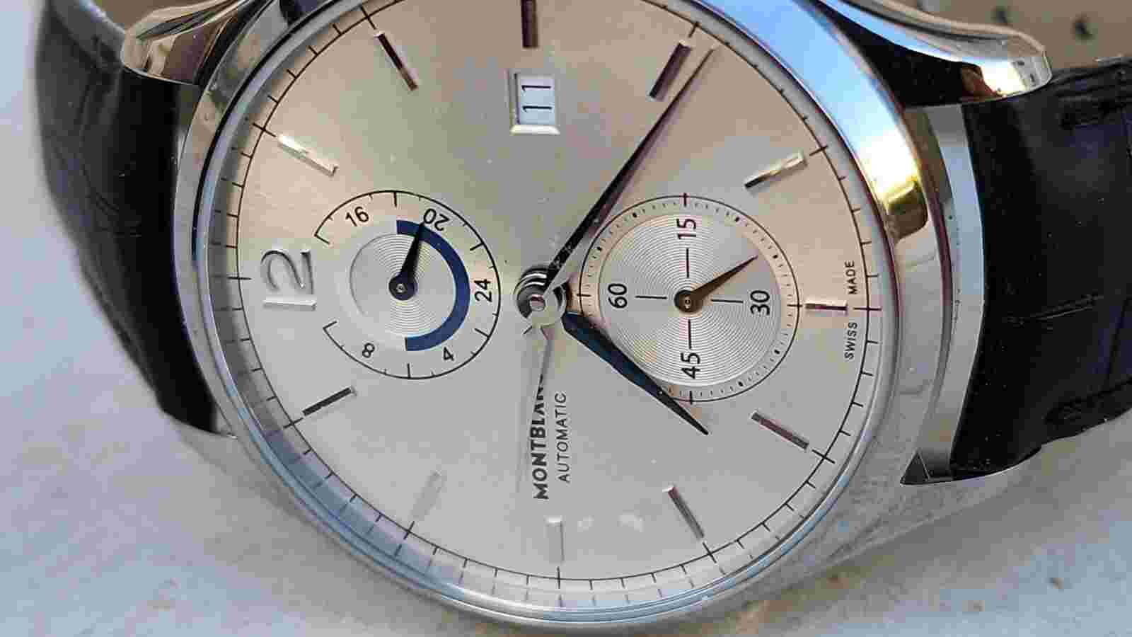Montblanc 7348 Heritage Chronometry Automatic Winding Men's Watch Silver 41mm
