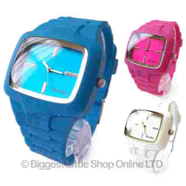 Henley Unisex Fashion Watch Silicone Strap - Pink