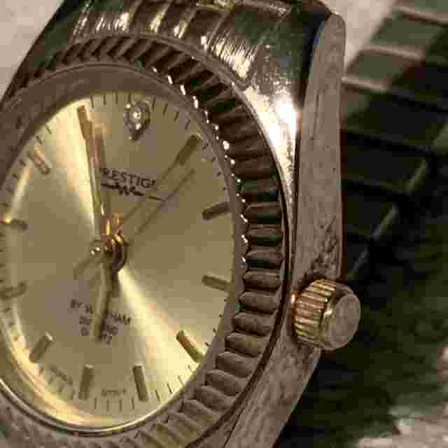 #609-Woman’s Prestige  #WPP005  Diamond Quartz’s Watch By WALTHAM.