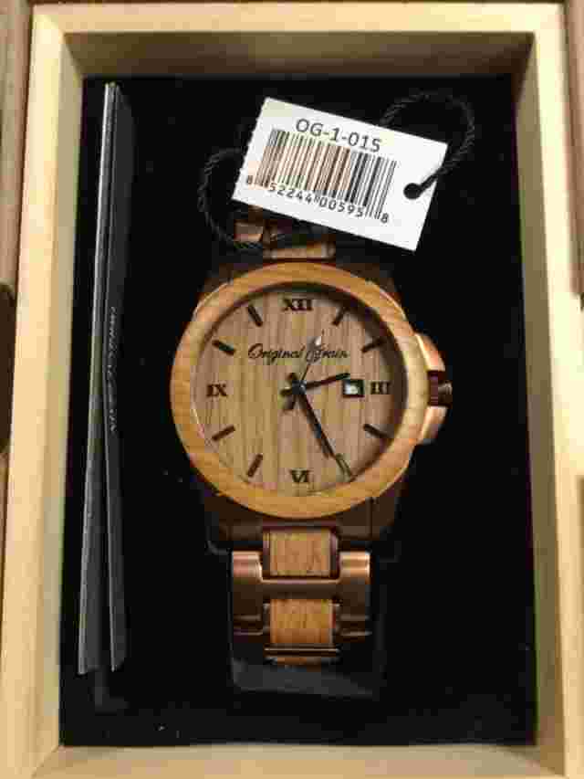 Original Grain The Classic Espresso Whisky Wood Mens Watch OG-1-015