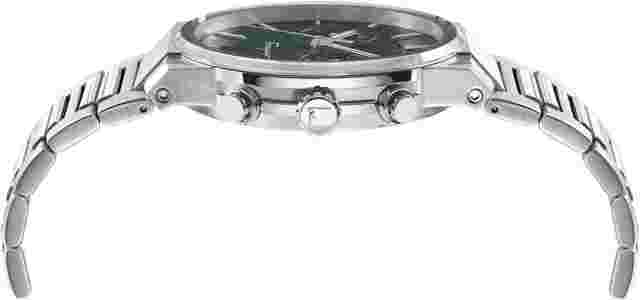 Salvatore Ferragamo Sapphire Chrono SFME00421 green silver Steel Men's Watch NEW