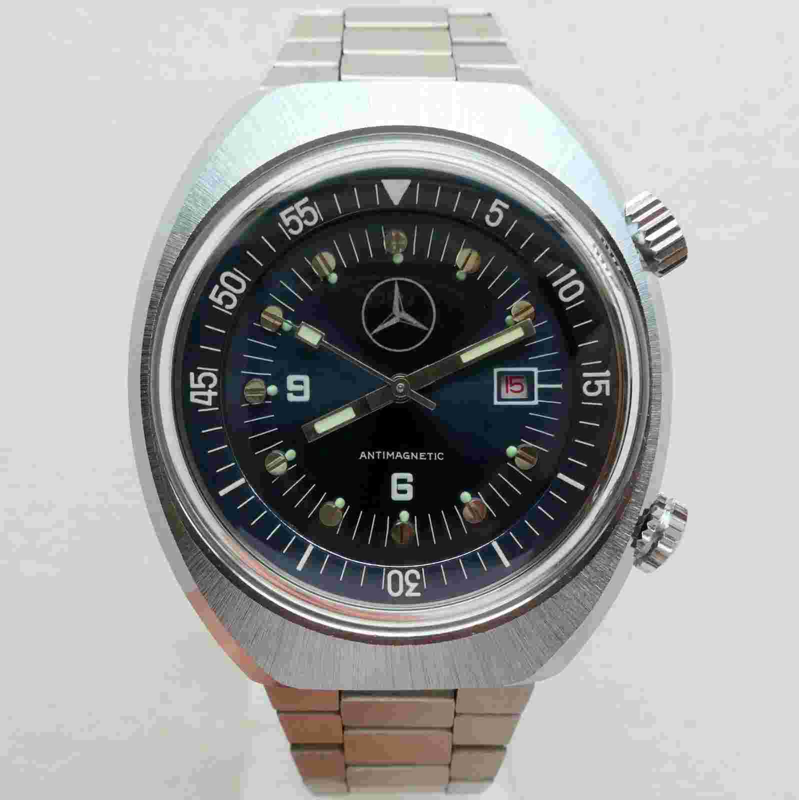 Mercedes Benz Classic Car Accessory U-Boat Diver Mechanical Germany Made Watch