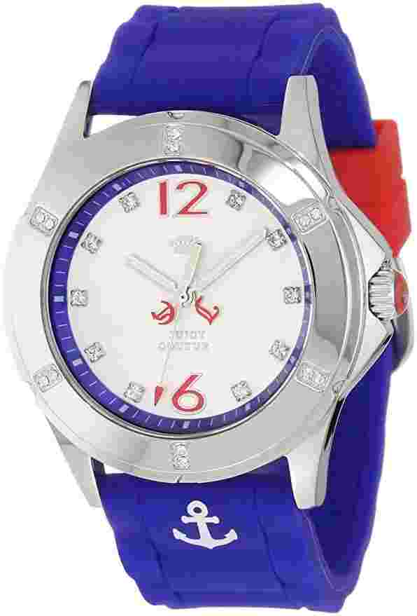 Juicy Couture Rich Girl Nautical Blue Silicone Strap Ladies Watch 1901000