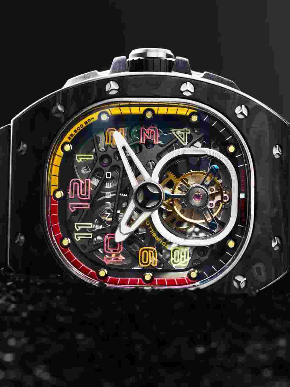 Nubeo NB-6108-01 Mens Watch Viper Tourbillon Limited 43mm 5ATM