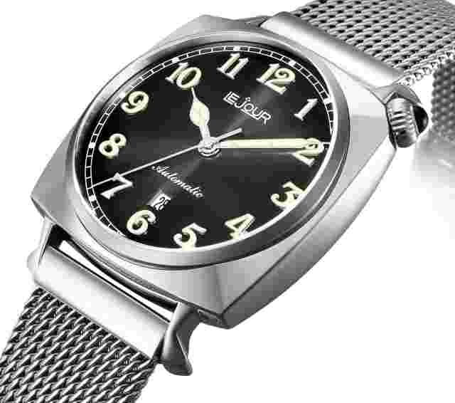 Le Jour Heritage Automatic Classic Watch Black Sunray. Authorised Dealer