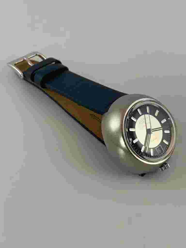 Very Rare 1970s ROTARY Bullhead AS 1913 AUTOMATIC Vintage Swiss 37mm Watch