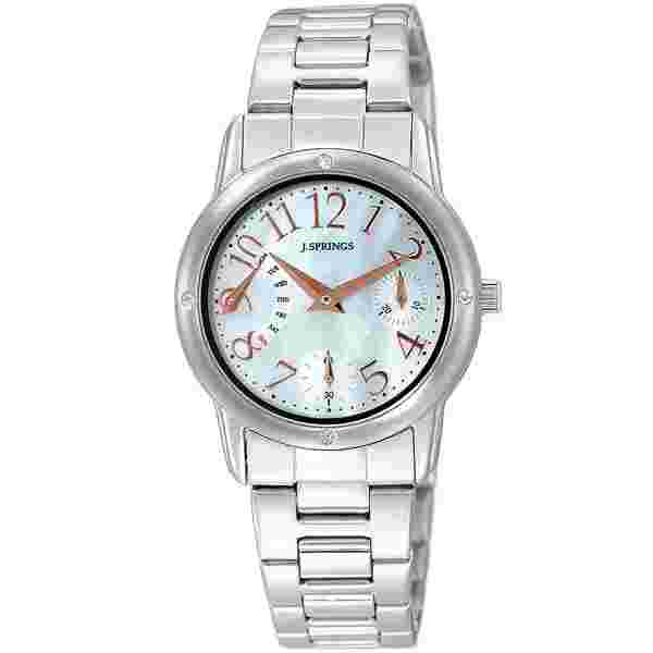 J.springs Ladies Watch BLL009 Stainless Steel Band Retrograde Multi Calendar