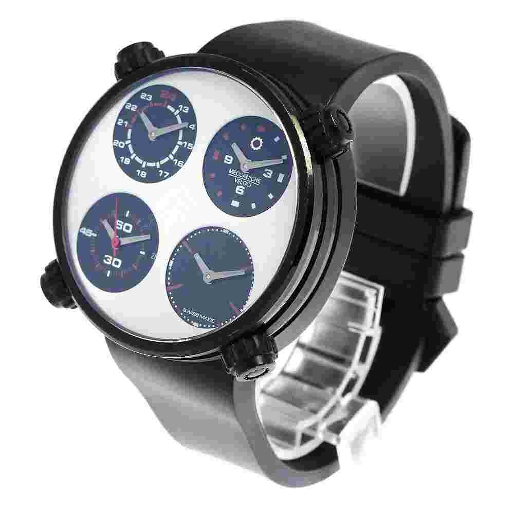 MECCANICHE VELOCI 4 time zones white Dial Automatic Men's Watch_810077