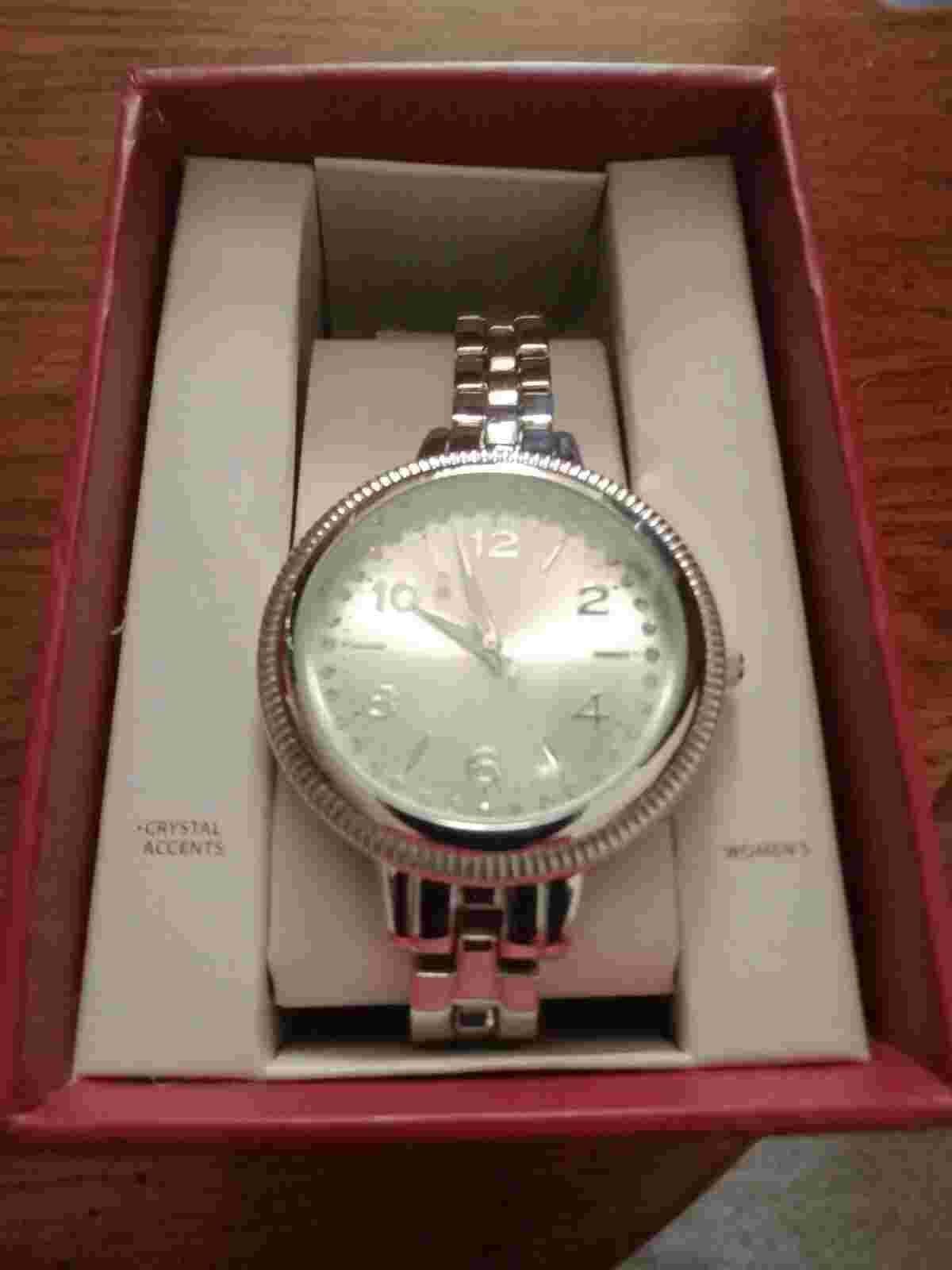 Merona Women's Crystal Accent Watch