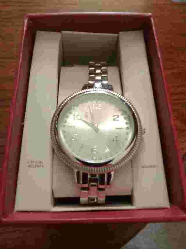 Merona Women's Crystal Accent Watch