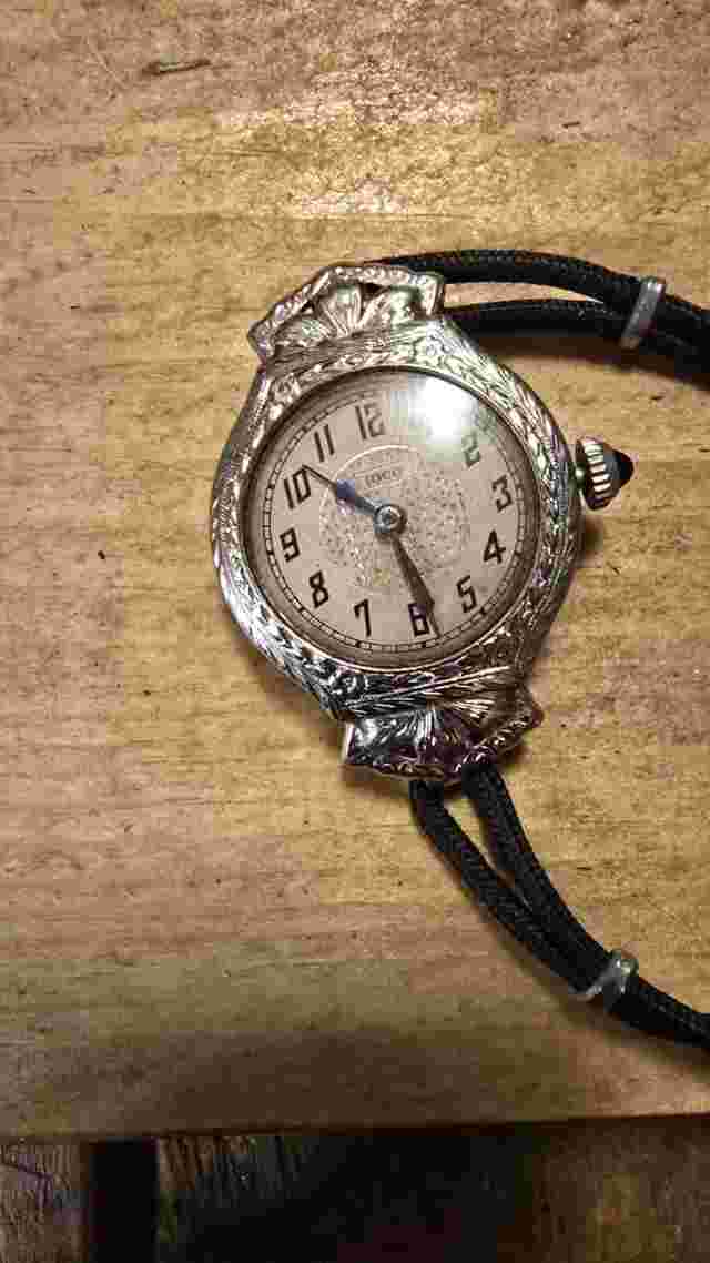 14k White Gold ioco Ladys Watch Ventage