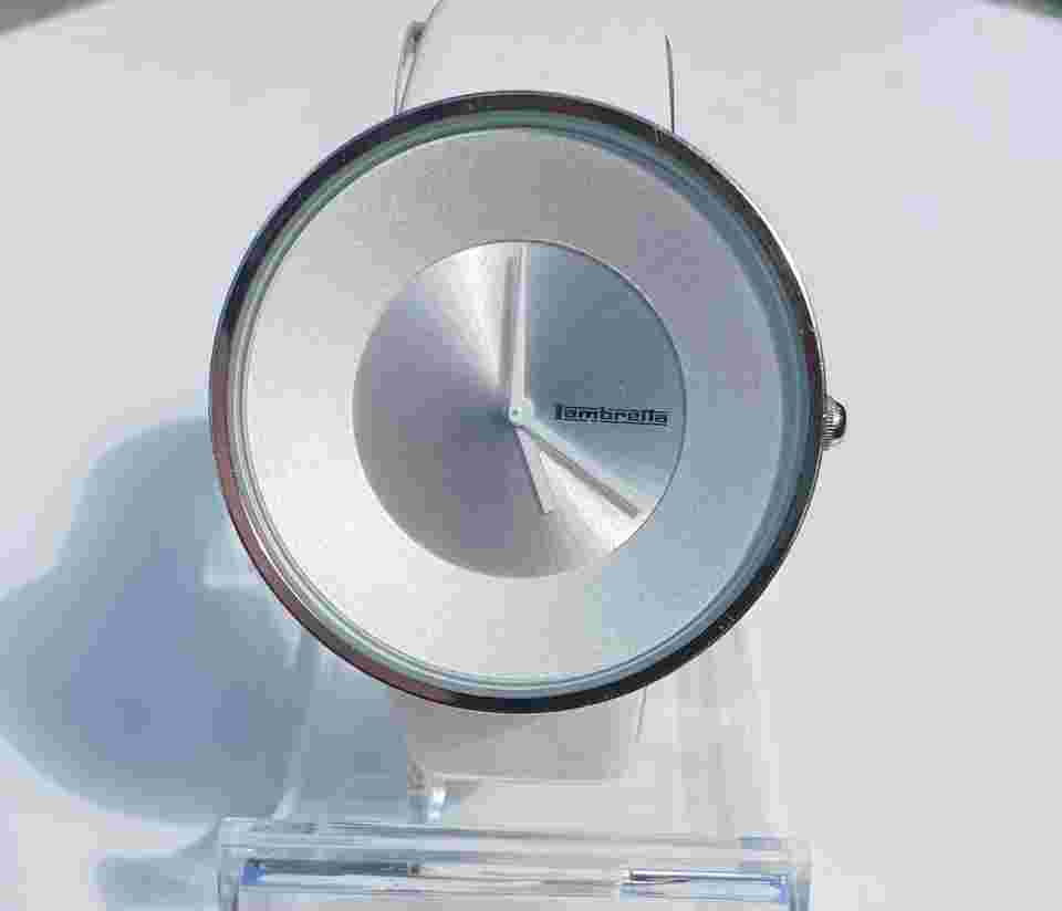 Lambretta Men Women Wrist Watches Casual Minimalist Design White Silver Tone