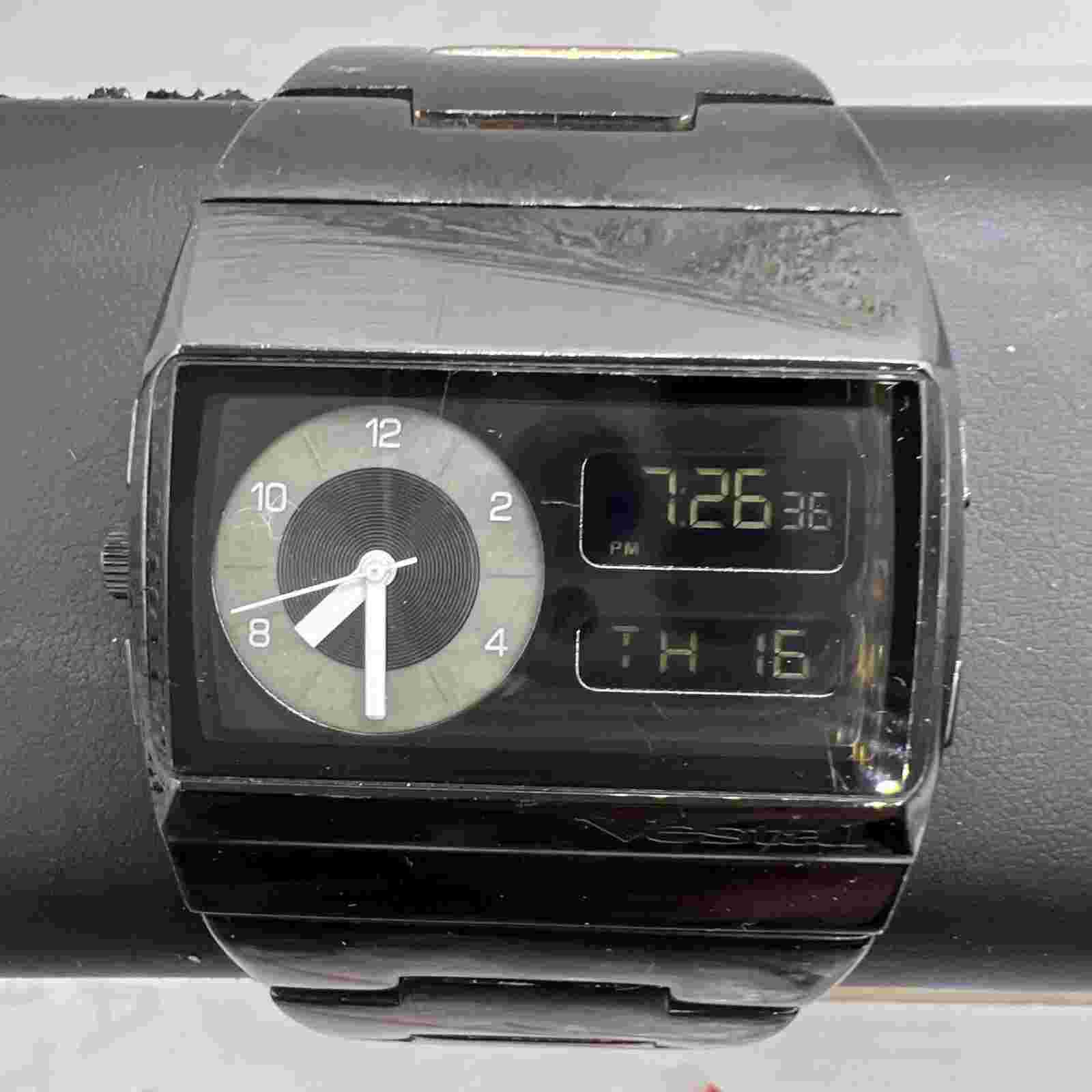 Vestal Analog Men Metal Monte Carlo Watch Vintage Collectable Works Great!