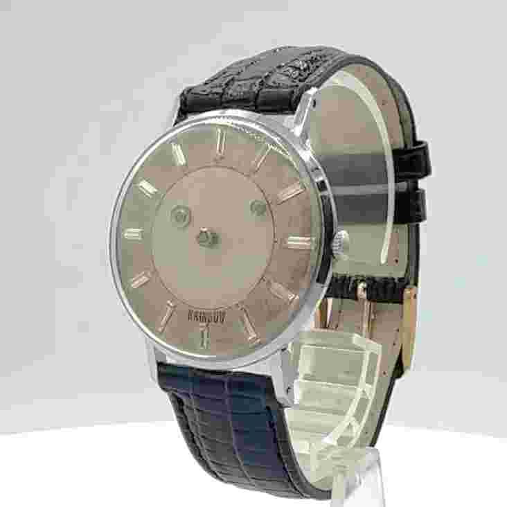 Vintage Rainbow Mystery Dial Diamond Men's Mechanical Wristwatch Steel & Chrome