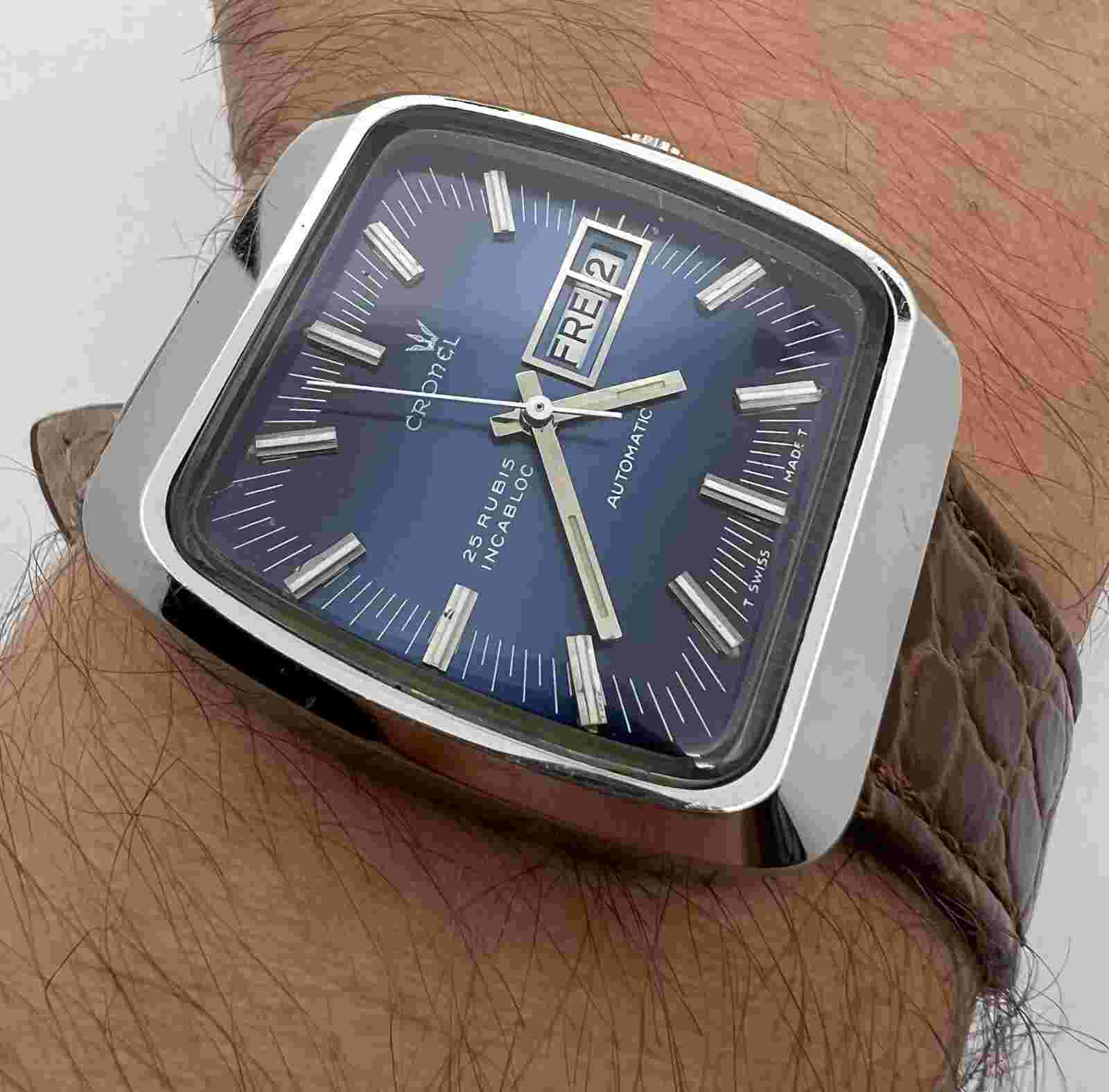 CRONEL DIVER ETA 2789 BREVET STARDAL AUTOMATIC MENS WATCH SWISS