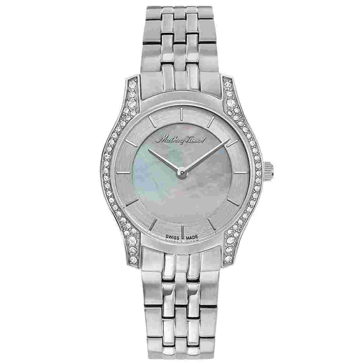 Mathey Tissot Womens Tacy Mother of Pearl Dial Stainless Steel Watch D949AQI
