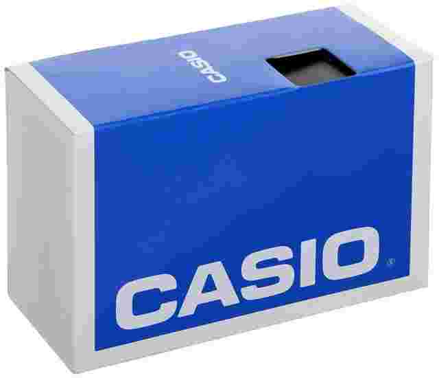 Casio Men's Black Satin Band Alarm Day Date Watch 47MM W219H-1A2V