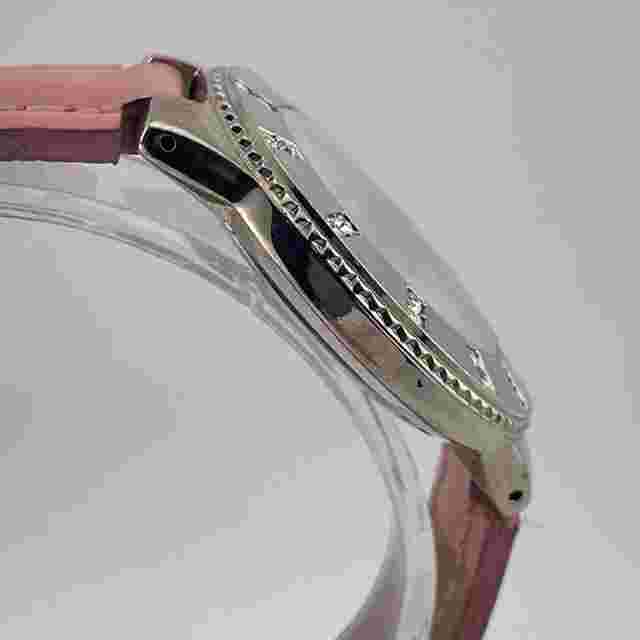 Game Time Watch Dallas Cowboys Gem Set Bezel 36mm Case Pink Band Quartz