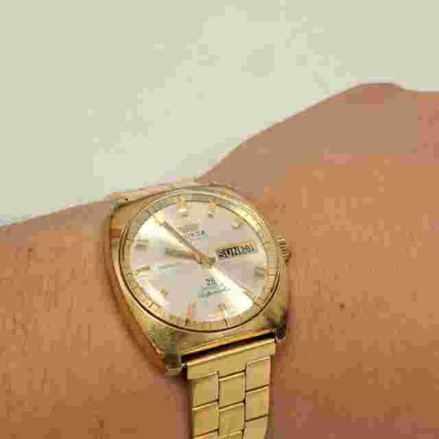 Very Rare Vintage ROYCE Automatic Men's Wrist Watch Safemaster 25 Jewel Day/Date
