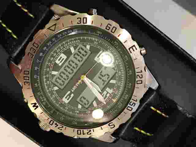 STAUER Men’s Watch Centurion Hybrid Chronograph NIB Luxury Timepiece