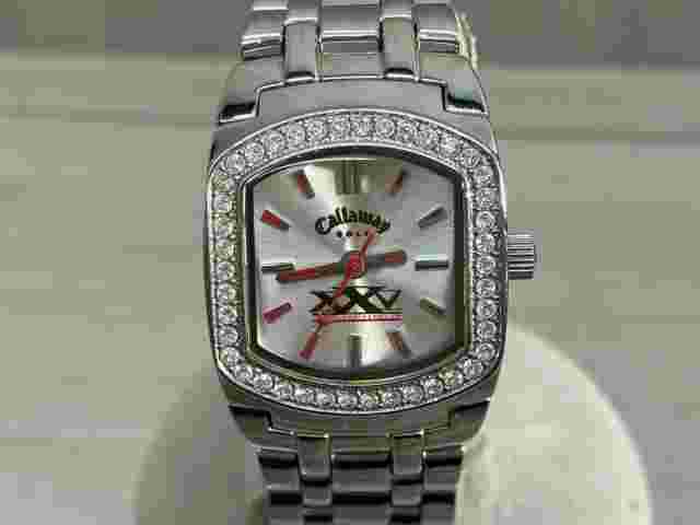 Callaway GOLF CY-1901 Quartz Women's Analogue Watch Silver Case Size 2.2cm